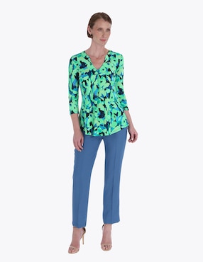 Blusa Charme manga 3/4 para mujer