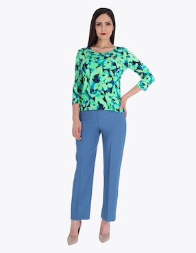 Blusa Charme manga 3/4 para mujer