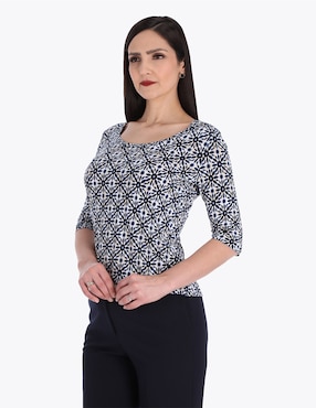 Blusa Charme manga 3/4 para mujer