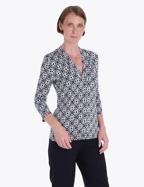 Blusa Charme manga 3/4 para mujer