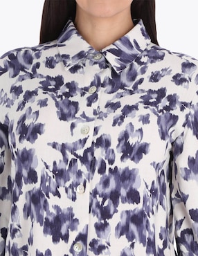 Blusa camisera Charme manga 3/4 para mujer