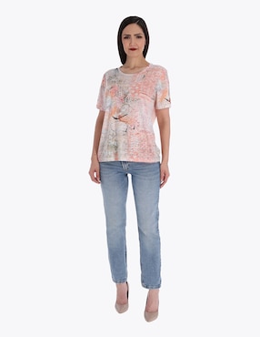 Blusa Charme manga corta para mujer