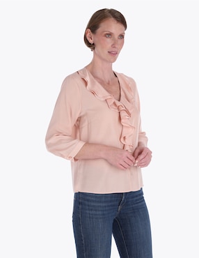 Blusa Charme manga 3/4 para mujer