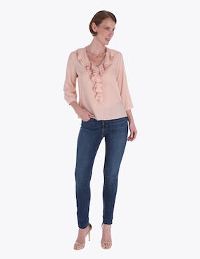 Blusa Charme manga 3/4 para mujer