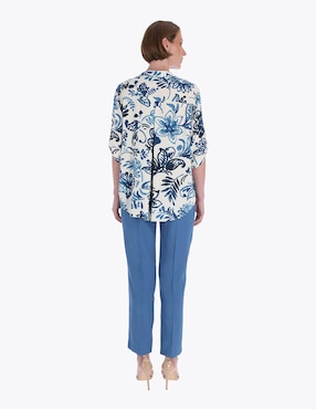 Blusa túnica Charme manga al codo para mujer