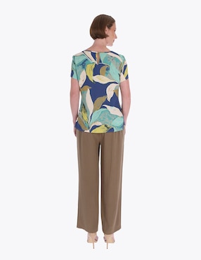 Blusa Charme manga corta para mujer
