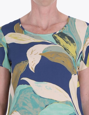 Blusa Charme manga corta para mujer