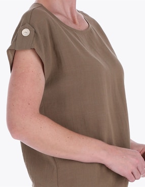 Blusa Charme manga corta para mujer