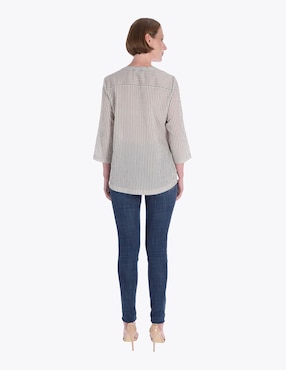 Blusa Charme manga 3/4 para mujer