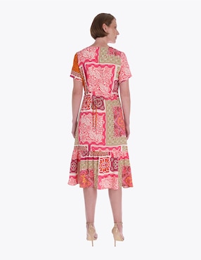 Vestido midi casual Charme para mujer