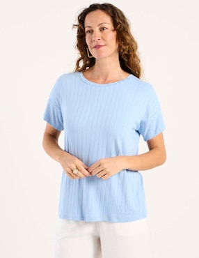 Blusa Damaia Atelier manga corta para mujer