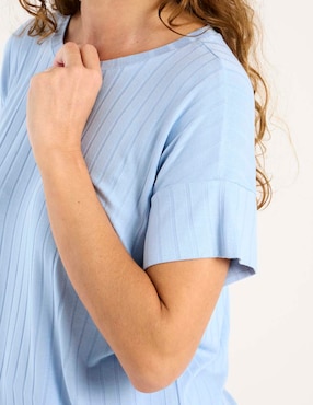 Blusa Damaia Atelier manga corta para mujer
