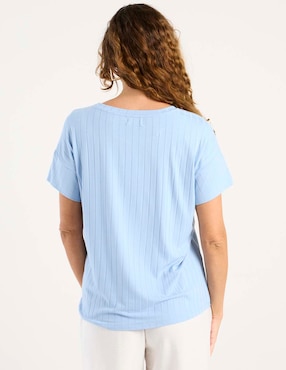 Blusa Damaia Atelier manga corta para mujer