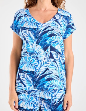 Blusa Damaia Atelier manga corta para mujer
