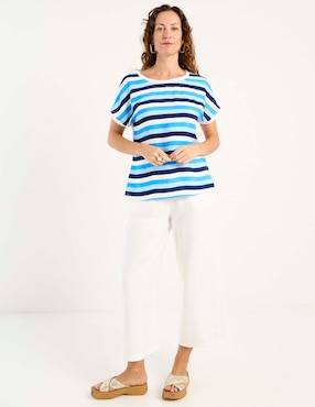 Blusa Damaia Atelier manga corta para mujer