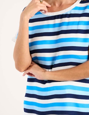 Blusa Damaia Atelier manga corta para mujer