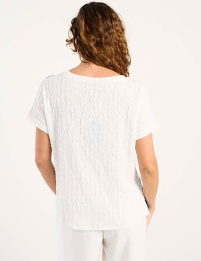 Blusa Damaia Atelier manga corta para mujer