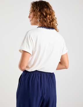 Blusa Damaia Atelier manga corta para mujer