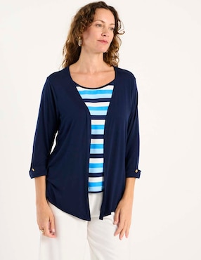 Blusa Damaia Atelier manga 3/4 para mujer