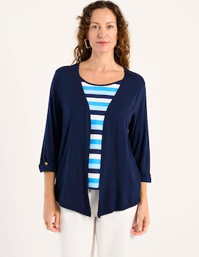Blusa Damaia Atelier manga 3/4 para mujer