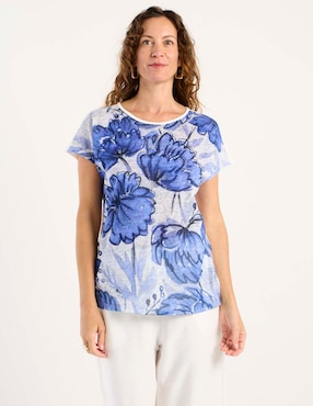 Blusa Damaia Atelier manga corta para mujer