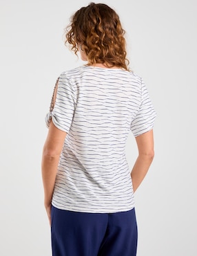 Blusa Damaia Atelier manga corta para mujer