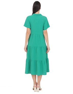 Vestido midi casual Duplan para mujer