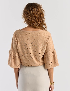 Blusa Loren's manga al codo para mujer