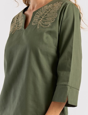 Blusa Loren's manga 3/4 para mujer