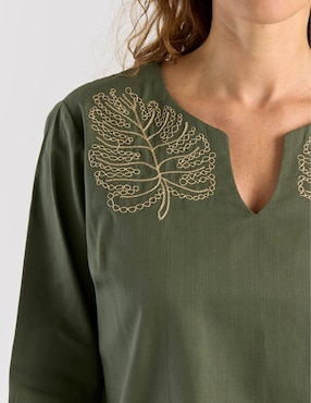 Blusa Loren's manga 3/4 para mujer
