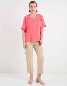 Blusa Damaia Atelier manga al codo para mujer