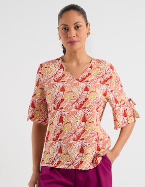 Blusa Damaia Atelier manga al codo para mujer
