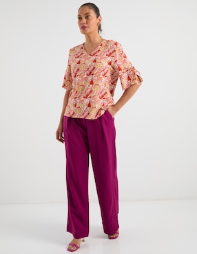 Blusa Damaia Atelier manga al codo para mujer