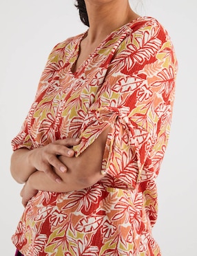 Blusa Damaia Atelier manga al codo para mujer