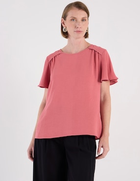 Blusa Damaia Atelier manga corta para mujer