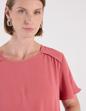 Blusa Damaia Atelier manga corta para mujer