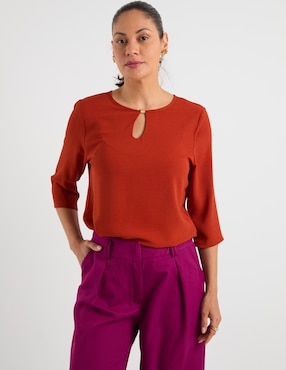 Blusa Damaia Atelier manga 3/4 para mujer