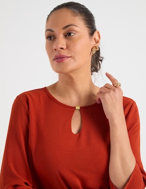 Blusa Damaia Atelier manga 3/4 para mujer