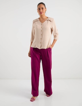 Blusa Damaia Atelier manga 3/4 para mujer