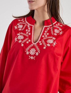 Blusa Loren's manga larga para mujer