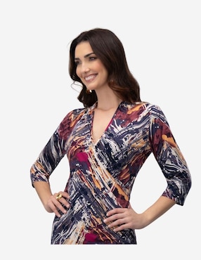 Vestido a la rodilla casual Karla D' Liz para mujer