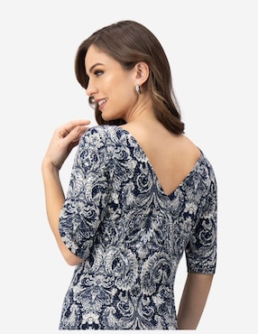 Vestido a la rodilla casual Karla D' Liz para mujer