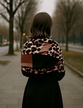 Chal Yoiko estampado animal print