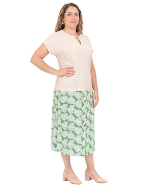 Blusa Duplan Petite manga corta para mujer