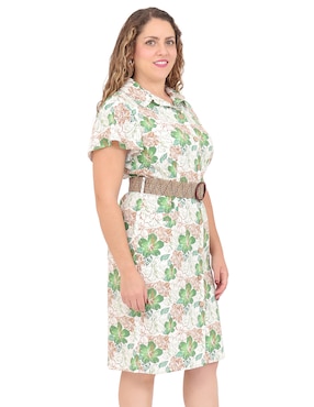 Vestido 3/4 casual Duplan Petite para mujer