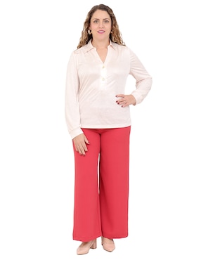 Blusa Duplan Petite manga larga para mujer