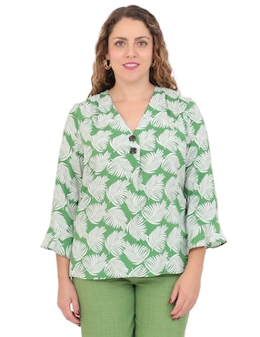 Blusa Duplan Petite manga corta para mujer