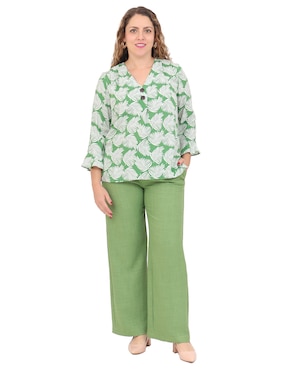 Blusa Duplan Petite manga corta para mujer
