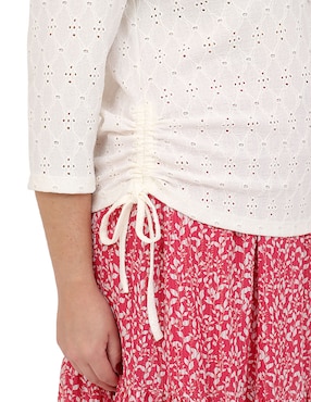Blusa Duplan Petite manga 3/4 para mujer