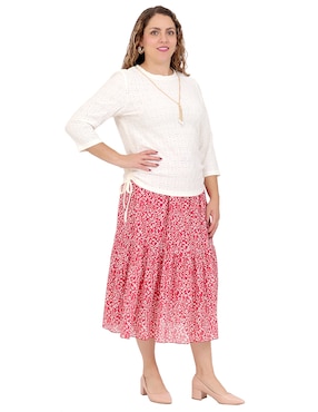 Blusa Duplan Petite manga 3/4 para mujer